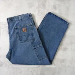 ★カーハートCarhartt【メキシコ製】デニムペインターパンツ32×32 34×32 carhartt デニム ペインターパンツ インディゴ メキシコ製