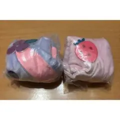 シュガーバニーズ ふわふわ巾着 （ブルーベリーうさ、ストロベリーうさ） 2点