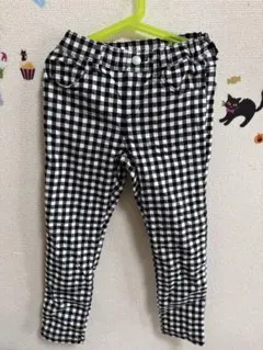 キッズ ギンガムチェック ロングパンツ 長ズボン