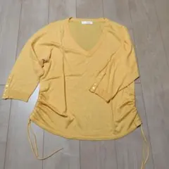 KUMIKYOKU 組曲L ニット 七分袖 Vネック 7