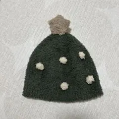 クリスマス ベビー帽子