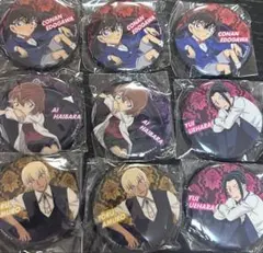 名探偵コナン　カプセル缶バッジ　安室透　灰原哀