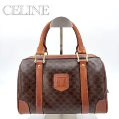 CELINE セリーヌ ミニボストンバッグ トリオンフ マカダムブラウン