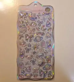 【正規品】ボンボンドロップシール チュルキラ わんわんボンボン オーロラ 立体