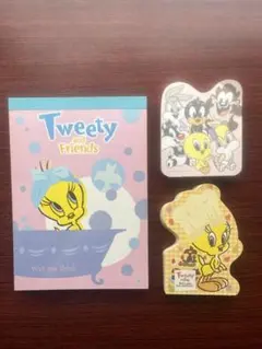 トゥイーティー 平成レトロ メモ帳 3点セット まとめ売り