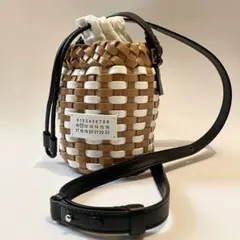 未使用級✨メゾンマルジェラ 5AC バケットバッグ ショルダー かご ハンド巾着