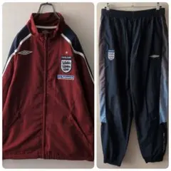 希少カラー☆アンブロ イングランド代表 刺繍 ジャージ セットアップ L