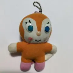 ドキンちゃん　アンパンマン　レトロぬいぐるみキーホルダー 約10cm
