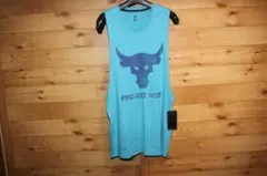 XL　青　アンダーアーマー　プロジェクトロック　タンクトップ　ノースリーブ