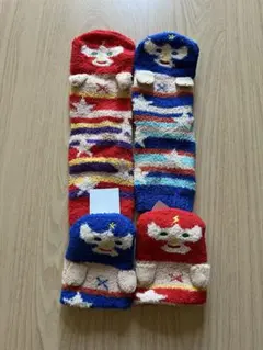 チチカカ　ルームソックス ルチャ 赤 青2足セットのサムネイル