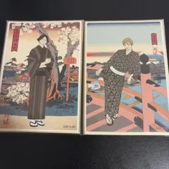 ハイキュー 宮侑 角名倫太郎 トレーニングミニ色紙 排球四季景 春ノ陣