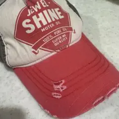 JEWEL SHINE ベースボールキャップ ダメージ加工
