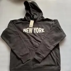 coen NEW YORK ロゴ プルオーバー パーカー ブラック M