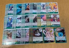 ワンピースカードゲーム　神速の拳　緑　R以下4コンフルセット