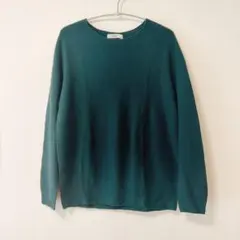 【美品】　コムサ　COMME CA 長袖 ニット グリーン　Mのサムネイル