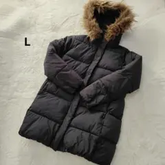 niko and. . . ダウンコート　ネイビー 全体的に色褪せあり　サイズM