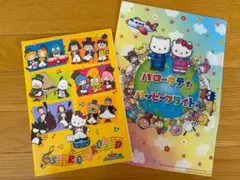 【新品】サンリオピューロランド　ノート＋ハローキティ　クリアファイル