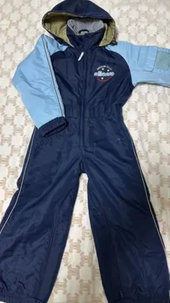 ellesse 子ども用スキーウェア フード付き ネイビーライトブルー