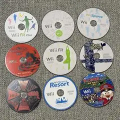 Wiiソフトセット（Wii Sports, Wii Fitなど）