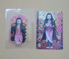 鬼滅の刃 すき家 コラボ カード クリアステッカー ガム レア 竈門禰豆子