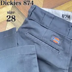 定番人気Dickies 874 ワークパンツ チャコールグレー サイズ28 古着