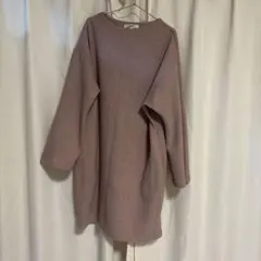 ozoc ピンク膝丈ワンピース