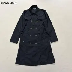 t2917 【ビームスライツ】　スプリングコート　トレンチコート　ネイビー　36のサムネイル
