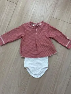 プチバトー　ロンパース　12m/74cm