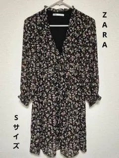 ZARA　花柄ワンピース　S