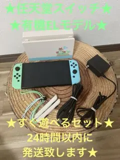 任天堂スイッチ　Switch本体有機EL あつ森カラー仕様　箱無し