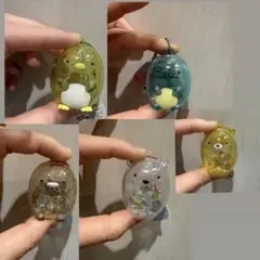 すみっコぐらしシャカシャカクリアマスコット 5個セット