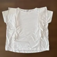 GLOBAL WORK 半袖フリルTシャツ M☆