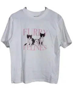 UNIQLO ユニクロ UT FURRY FELINES Tシャツ 猫 白のサムネイル