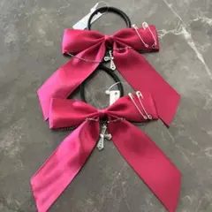 ヘアゴム　リボン　2点セット