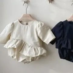 モンべべ　monbebe ロンパース　バルーン　Lsize