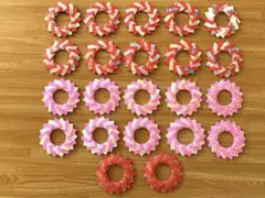 折り紙　リース型　22枚③春の壁面飾りに♪※おまとめ不可