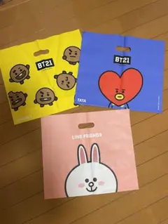 BT21 LINEフレンズ　ショッパー　3枚セット