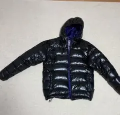 Columbia ダウンジャケット フード付き 黒紫