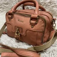 TOPKAPI Treasure ショルダーバッグ　サーモンピンク　レザーのサムネイル
