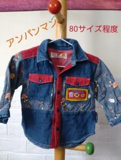 【80サイズ程度】アンパンマン✴デニムシャツ
