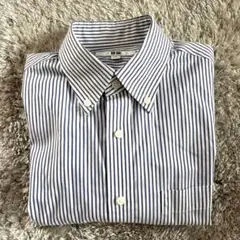 ユニクロ　ボタンダウン　ストライプ　S