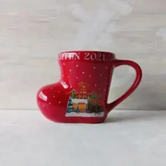 KALDI カルディ　クリスマス マグカップ 2021 【※底面に水垢のあと有】