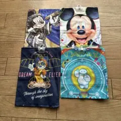 ディズニー　ハンカチ　4点セット