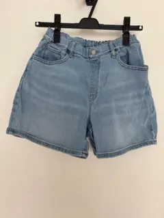 UNIQLO デニム ショートパンツ ライトブルー　160