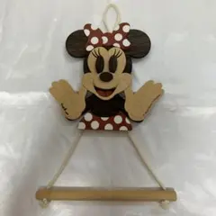 ディズニーランド　木製インテリア　タオルかけ　壁掛け　ドナルドダック　ナチュラルのサムネイル