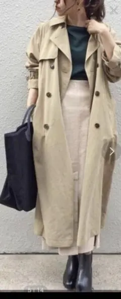 アダムエロペ　ロングトレンチコート