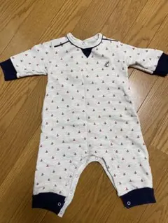 PETIT BATEAU アンカー柄ロンパース 6m/67cm
