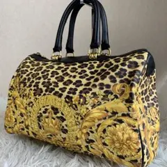 希少✨Gianni Versace VERSACE バロック柄 ボストンバッグ - メルカリ