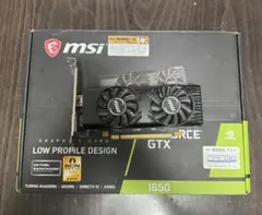 【起動確認済】 MSI GeForce GTX 1650 LP ロープロファイルのサムネイル