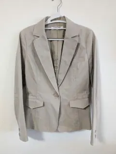 ナチュラルビューティーベーシック テーラードジャケット L ベージュ 入学式